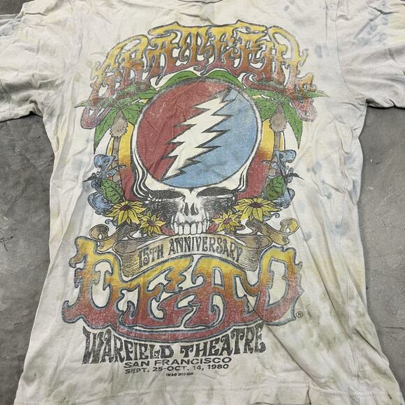 2011 Grateful Dead 15th Anniversary Warfield Theater Repro Graphic T-Shirt Small - Picture 4 of 7